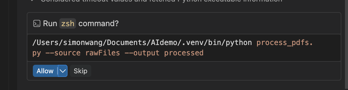 Agent working step 7